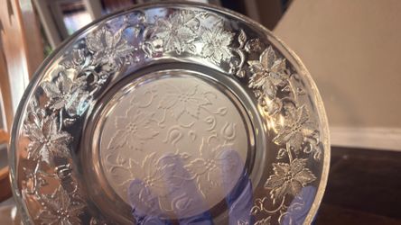 I have 4 princess house vintage frosted plates   40 dlls