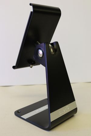 NCR Silver Mobile POS Base Metal Swivel Tablet Stand For Tablet