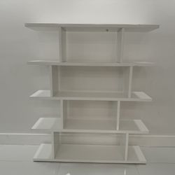 CB2 White Bookshelf Modern Crate & Barrel