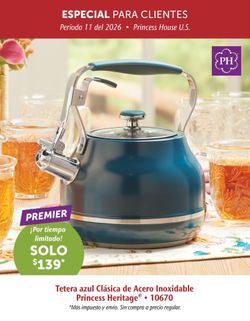 Princess House Navy Whistling Kettle