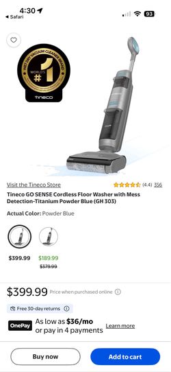 Tinco power mop and vacuum