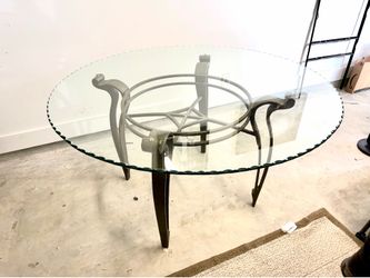 Modern Round Glass Table