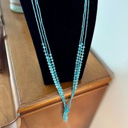 Long Length Beaded Necklace 