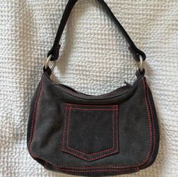 Brandy Melville red and black jean purse
