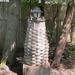 Yard Decor - Wooden Lighthouse