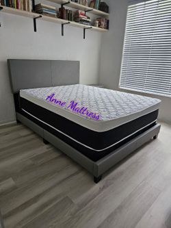 NEW QUEEN PILLOW TOP MATTRESS AND BOX SPRING