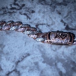 Rose Gold Silver Gld Diamond Chain 18 Inch 