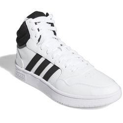 Adidas Men's Hoops 3.0 Mid Classic Basketball Shoes - 11 (White / Black) GW3019