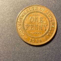 Australia 1 Penny 1936 Higher Grate King George 5