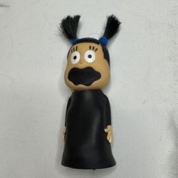 2006 Take One Pig Tails Girl Pocket Halloween Screamer Rubber Monster Horror Toy