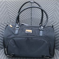 Adrienne Vitadini The Maddison Collection 18” Black Duffle Bag 