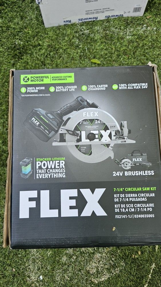 Flex 24v Power Circular Saw 7 1/4 In Kit