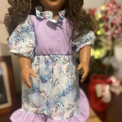 Christmas Doll Dress  