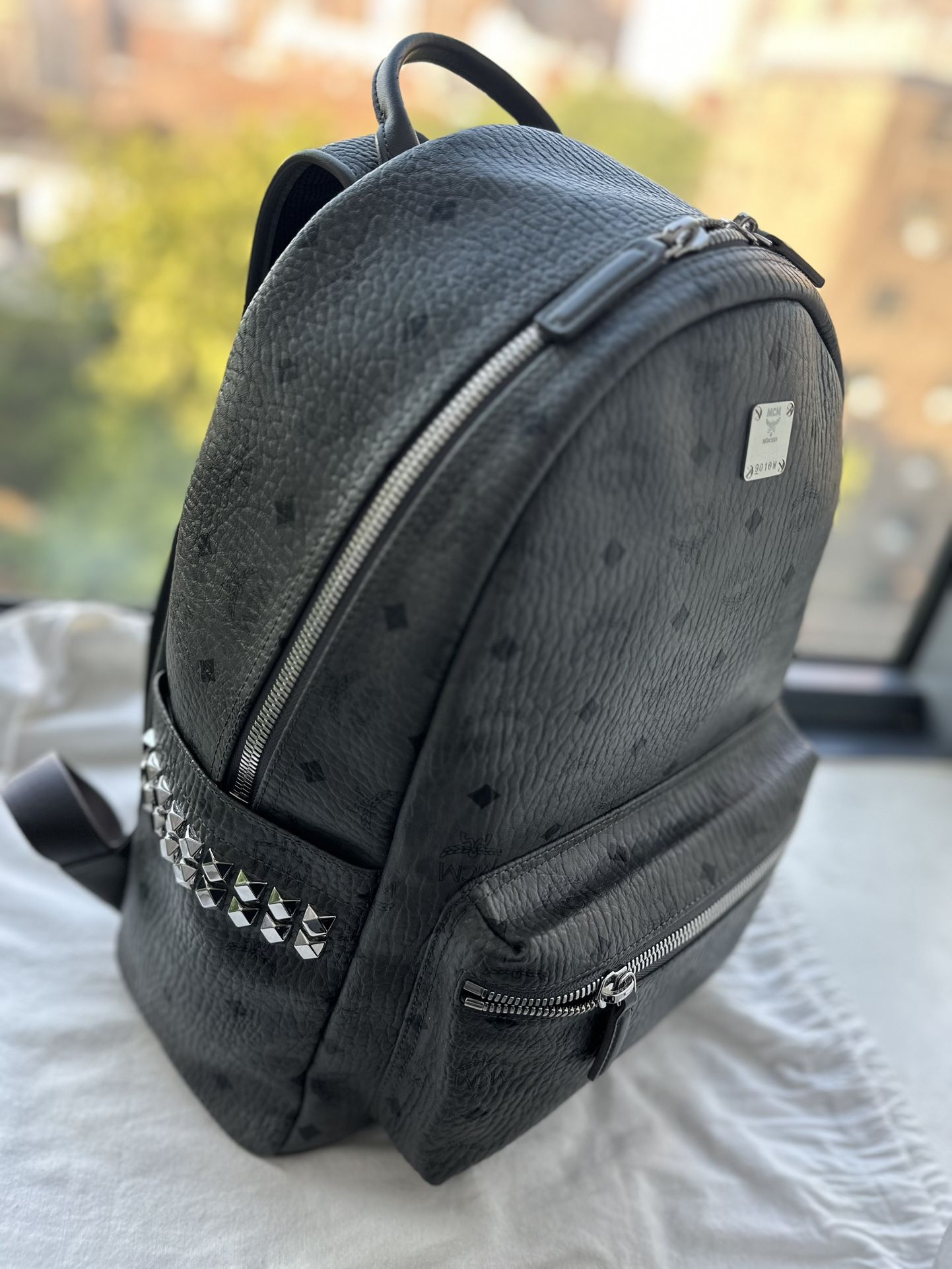 Mcm Stark Backpack Phantom Grey