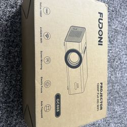 Fudoni GC(contact info removed)P WiFi 6 Bluetooth Projector Electric Focus Auto Keystone Grey…