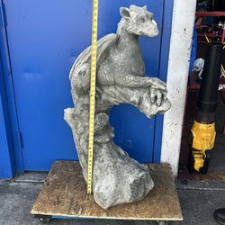 Concrete dragon statue 42” approximately 350 pounds