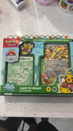 Pokemon 2025 World Championship Deck Liao Fu Guan Joltdengo box