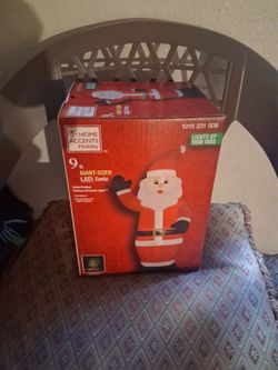 Home Accents Holiday 9ft Inflatable LED Santa
