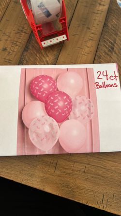 24ct Pink Party Balloons Pack