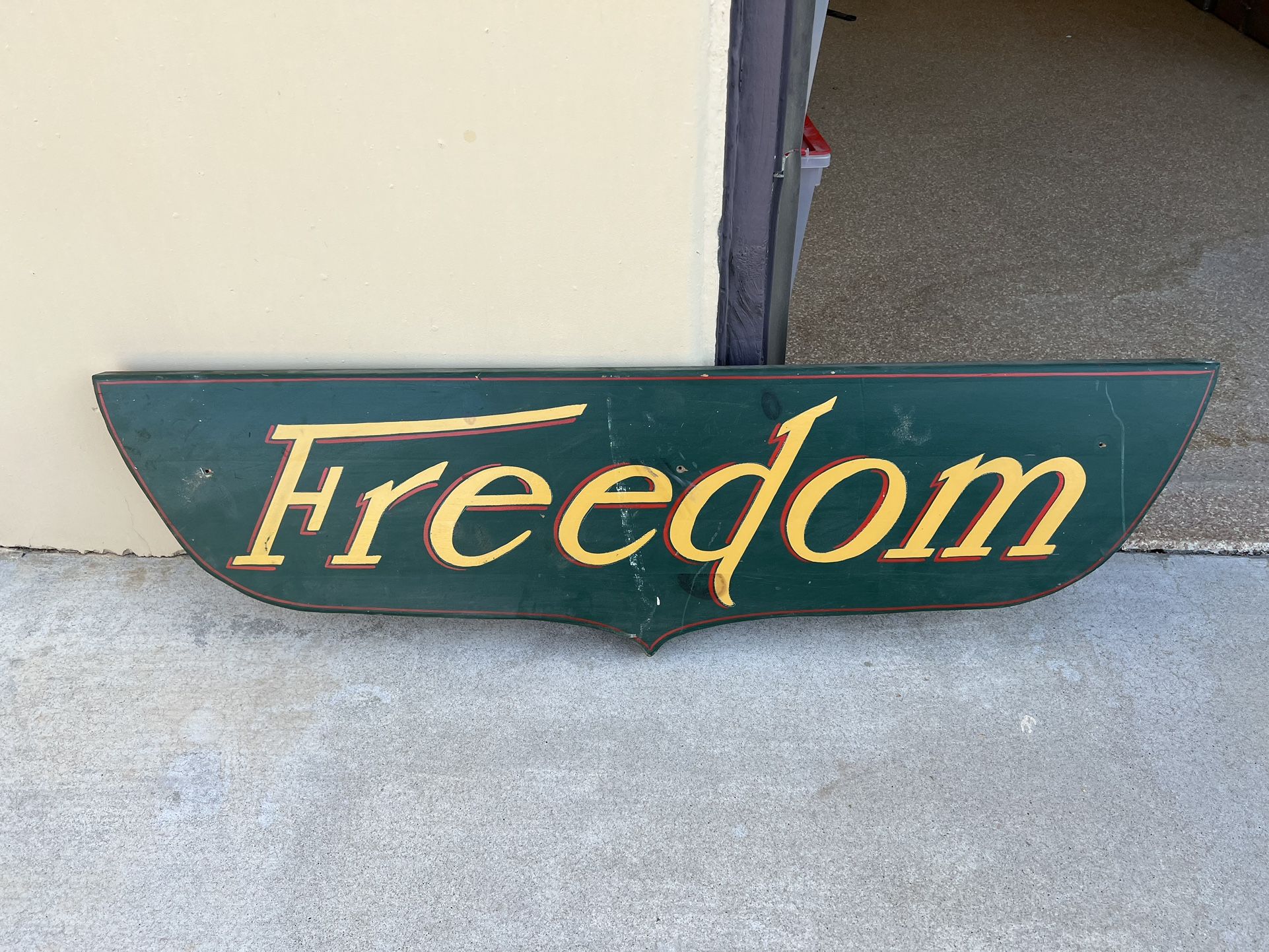 Solid Wood Display Signs Freedom America
