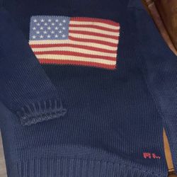 RL American Polo Flag Knit (vintage)  Authentic 