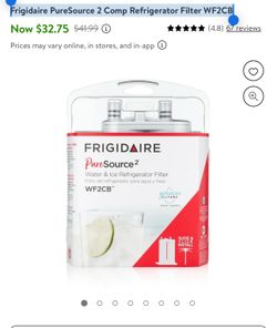 Frigidaire PureSource 2 Comp Refrigerator Filter WF2CB