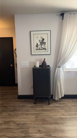 Black Cast Iron Color Wood Hutch