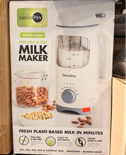 GreenPan Better Blend Soy, Nut & Oat Milk Maker Brand New In Box