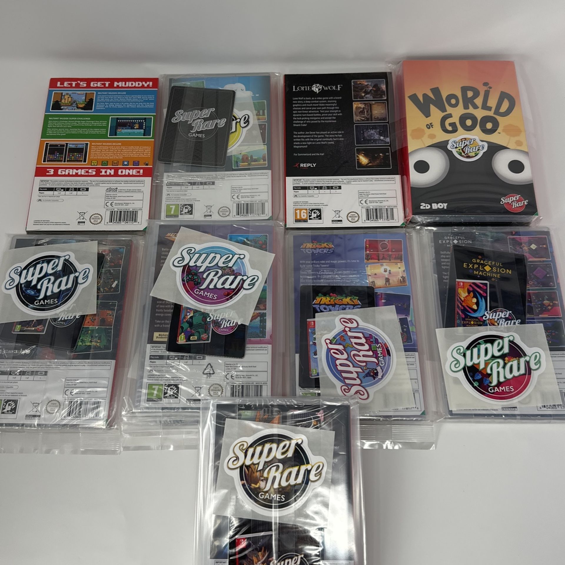 Super Rare Games Nintendo Switch Releases. Pricing In Description