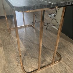 Desk With Attachable Electrical Outlet & USB 