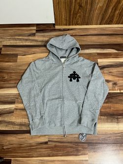 Chrome Hearts Grey Zip-Up Hoodie