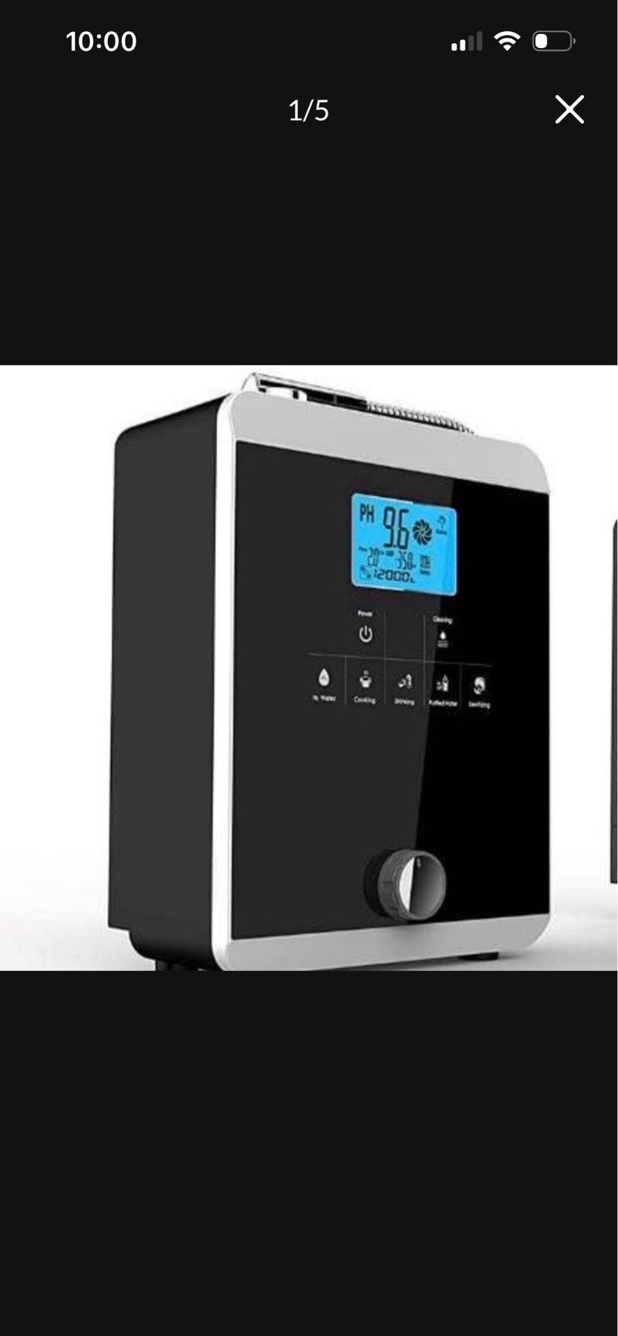 AlkaDrops - Water ionizer and water purifier, PH 3-11, acid alkaline water machine, 11-plate electro