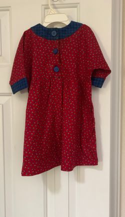 Girls 2T red and blue dress