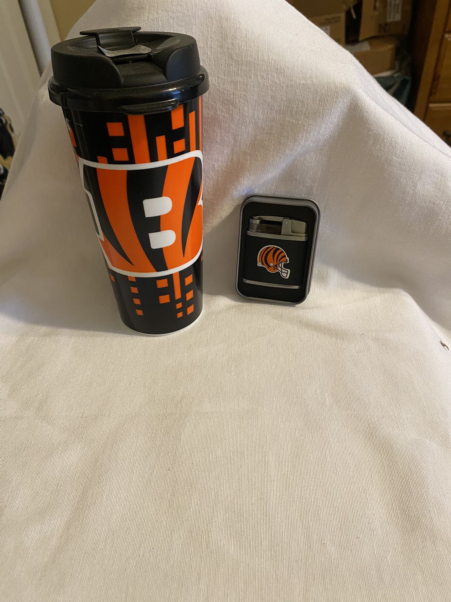 Cincinnati Bengals Cup And Butane Lighter