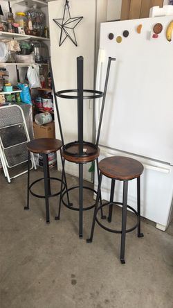 Four bar chairs or seats