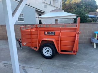 2022 quality 5x8 solid steel wall utility trailer