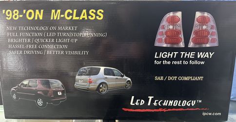 Fits 98-05 Mercedes Benz W163 M-Class  Smoke LED Tail Brake Lights Lamps L+R