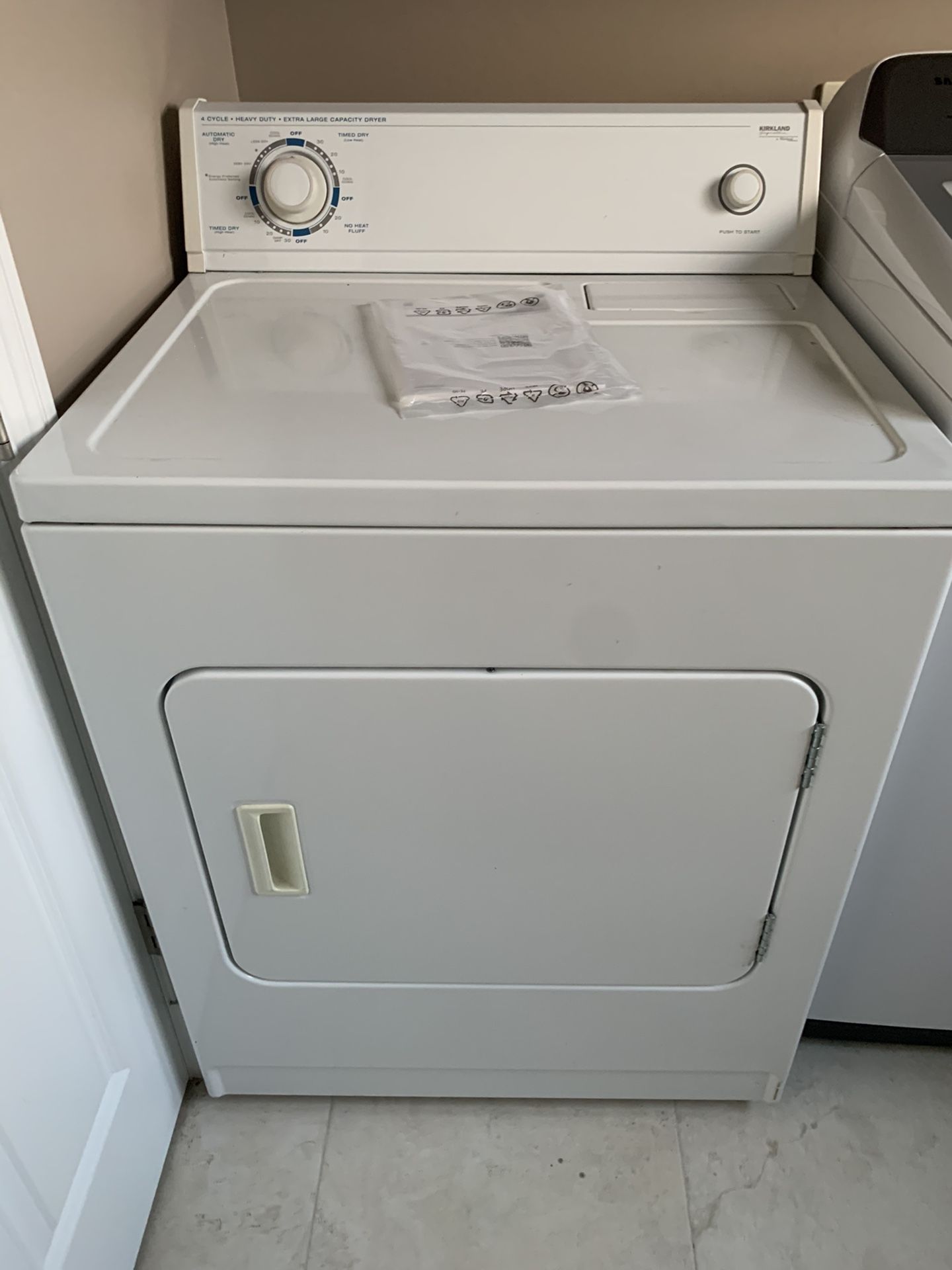 White Washer and Dryer