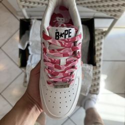 Bape Pink Girl Shoes 7.5 