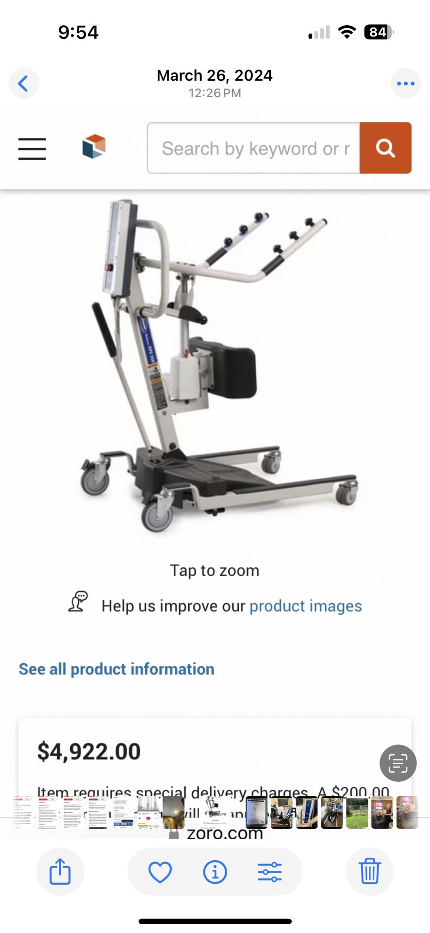 Stand Up Patient Lift RP5053-1