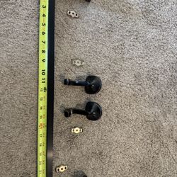 Towel bar and (2) towel hooks