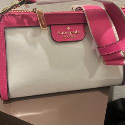 Kate Spade Hot Pink Clear bag 