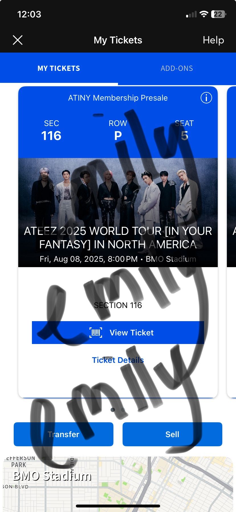Ateez In Your Fantasy Tour 2025 Concert ticket