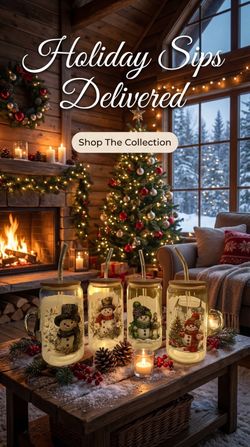 Christmas Wrapped Glasses