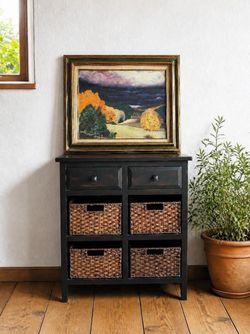 wood foyer table dresser