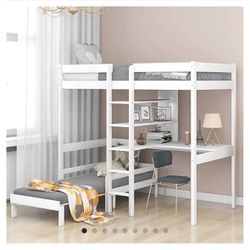 Twin Loft Bed With Desk