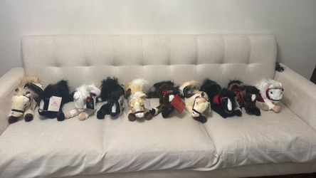 Wells Fargo Collectible Plush Horses – Complete Set of 10!