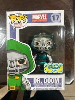 Funko Pop! Marvel Universe Dr. Doom Metallic #17 Con Exclusive 2014