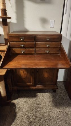 Antique Flip Top Secretary Desk
