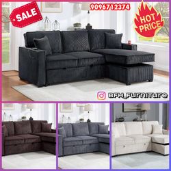 New convertible sofa bed storage